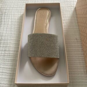 Badgely Mischka jeweled sandals